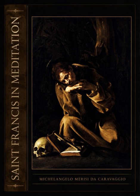 Michelangelo Merisi da Caravaggio Saint Francis in Meditation II No2 - Plakát