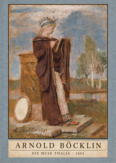 Arnold Böcklin Die Muse Thalia I No3 - Plakát