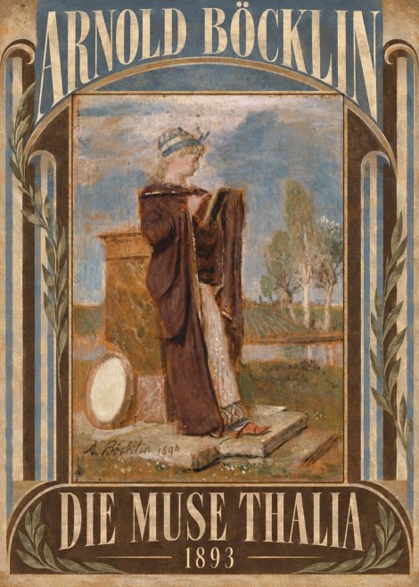 Arnold Böcklin Die Muse Thalia I No5 - Plakát