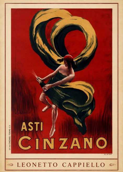 Leonetto Cappiello Asti Cinzano II No1 - Plakát