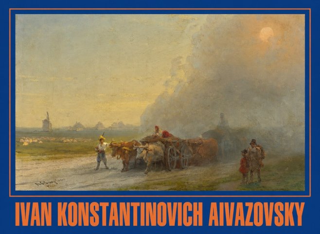 Ivan Konstantinovich Aivazovsky Landscape with Oxen No2 - Plakát