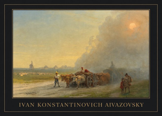 Ivan Konstantinovich Aivazovsky Landscape with Oxen No5 - Plakát