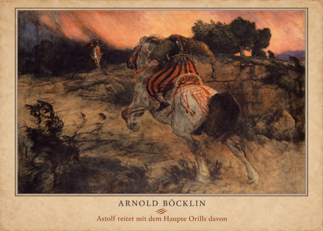 Arnold Böcklin Astolf Reitet Mit Dem Haupte Orills Davon No4 - Plakát