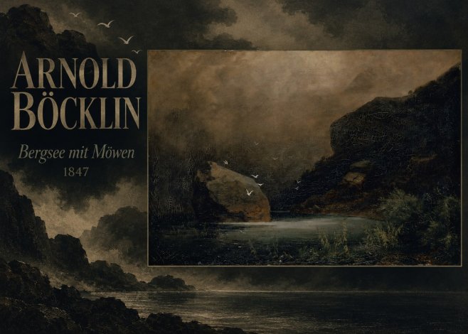 Arnold Böcklin Bergsee Mit Möwen No5 - Plakát