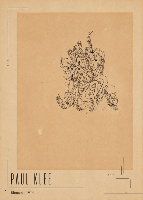 Paul Klee Blumen II No2 - Plakát