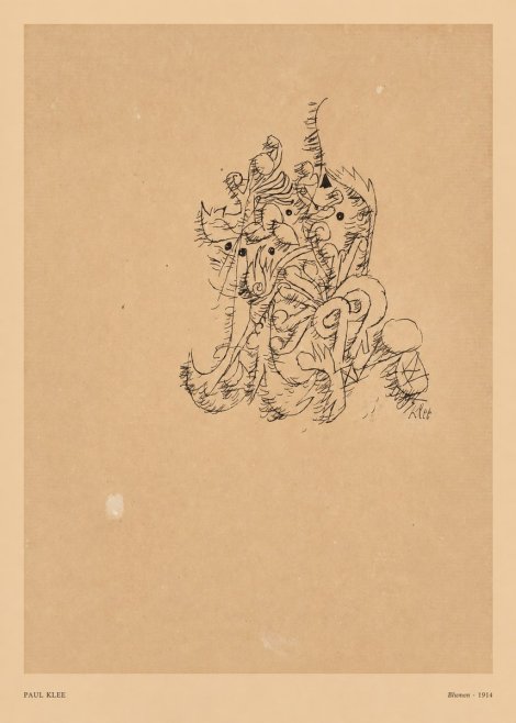 Paul Klee Blumen II No5 - Plakát