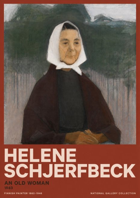 Helene Schjerfbeck An Old Woman No2 - Plakát