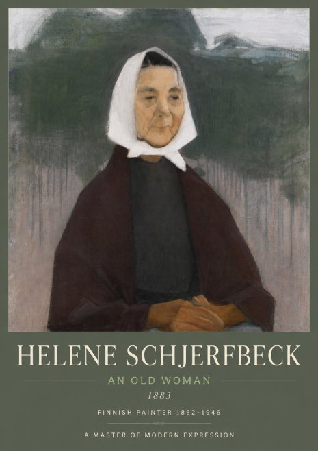 Helene Schjerfbeck An Old Woman No3 - Plakát