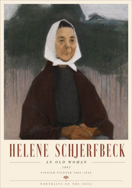 Helene Schjerfbeck An Old Woman No6 - Plakát
