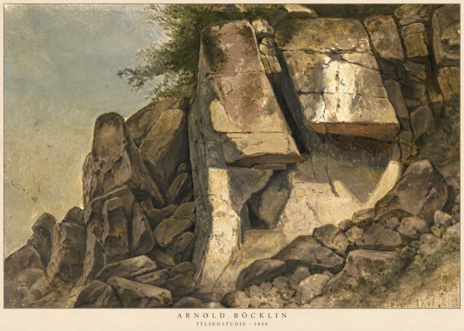 Arnold Böcklin Felsenstudie No5 - Plakát