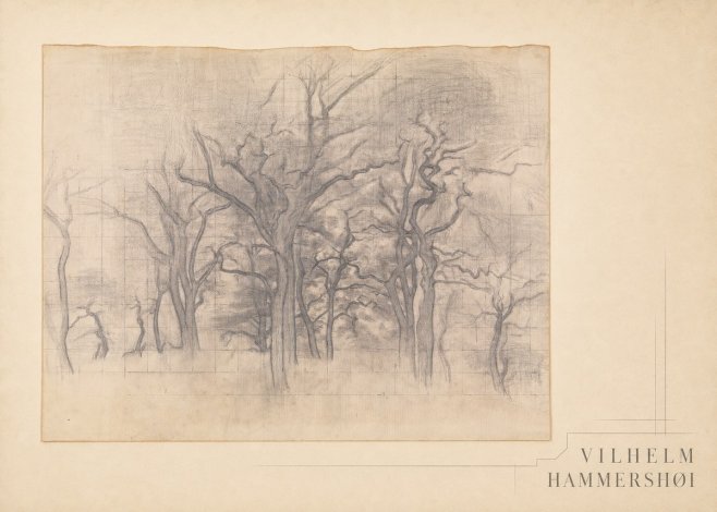 Vilhelm Hammershøi Oak Trees No4 - Plakát