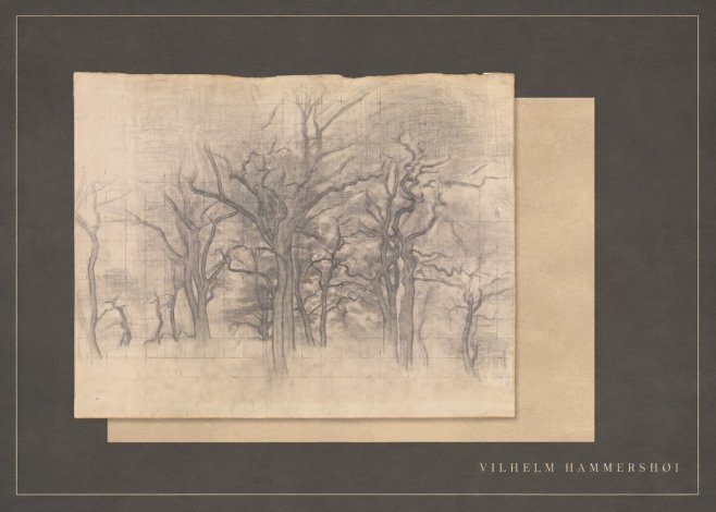 Vilhelm Hammershøi Oak Trees No5 - Plakát