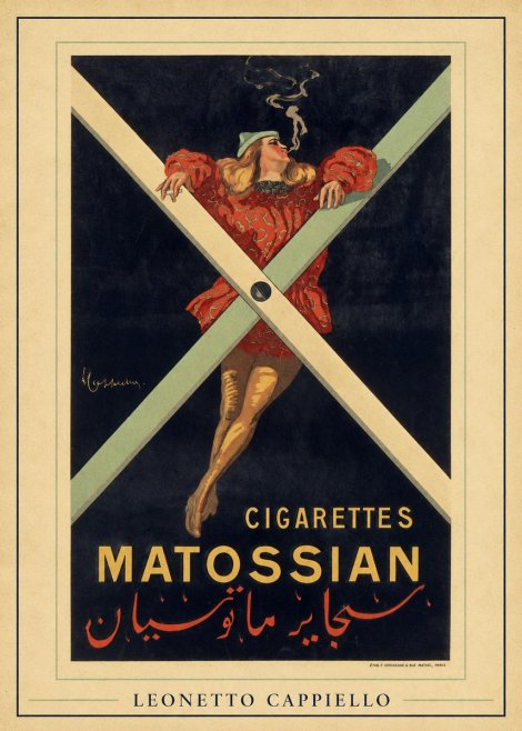 Leonetto Cappiello Cigarettes Matossian No6 - Plakát