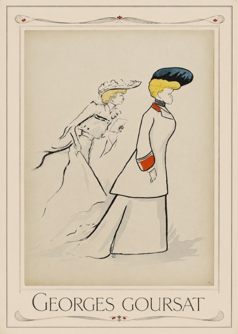 Georges Goursat Elegant Promenade No1 - Plakát