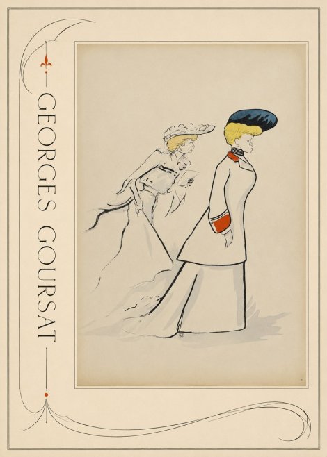 Georges Goursat Elegant Promenade No2 - Plakát