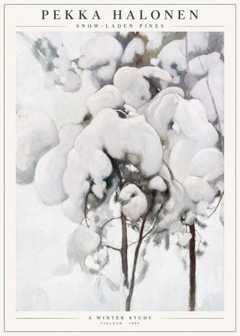 Pekka Halonen Snow-laden Pines No1 - Plakát