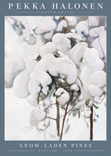 Pekka Halonen Snow-laden Pines No3 - Plakát
