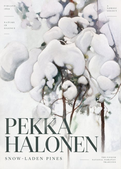 Pekka Halonen Snow-laden Pines No6 - Plakát