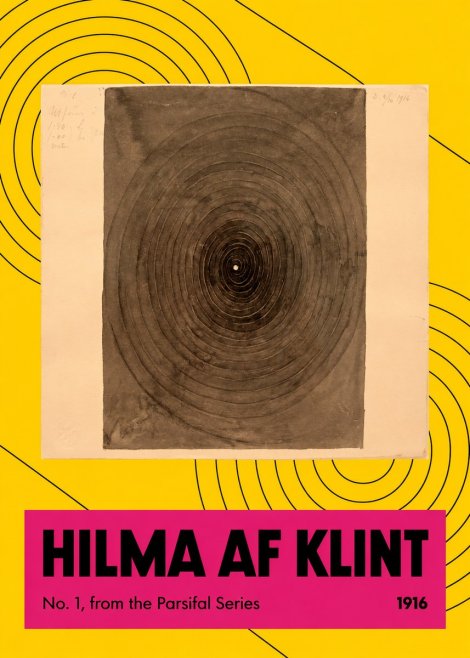 Hilma af Klint No. 1, from the Parsifal Series No4 - Plakát