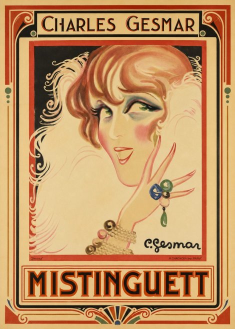 Charles Gesmar Mistinguett No1 - Plakát
