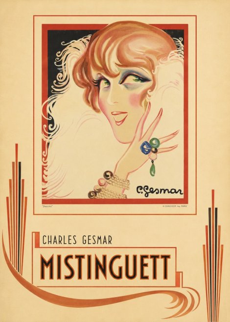 Charles Gesmar Mistinguett No6 - Plakát