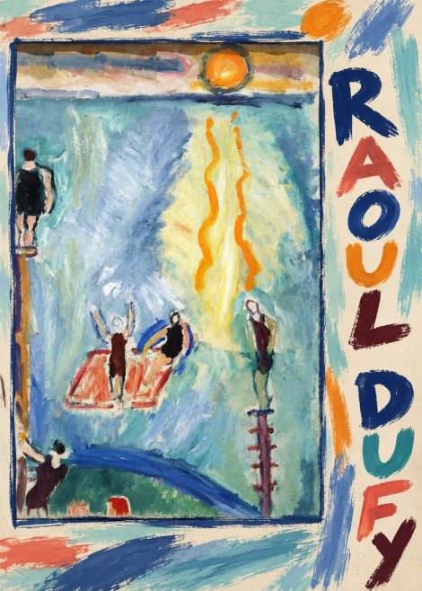 Raoul Dufy The Swimmers No3 - Plakát