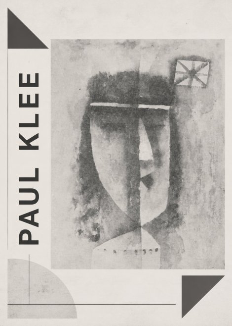 Paul Klee Head of a Man No2 - Plakát