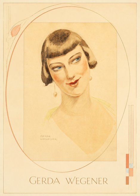 Gerda Wegener Portrait of a Lady No3 - Plakát