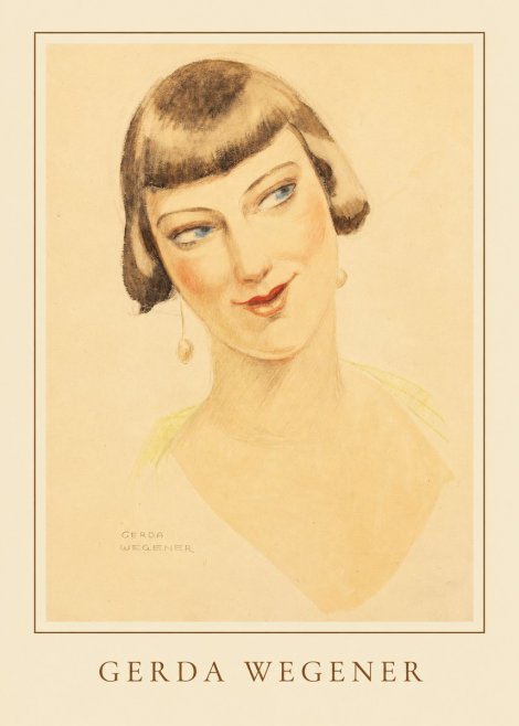 Gerda Wegener Portrait of a Lady No5 - Plakát