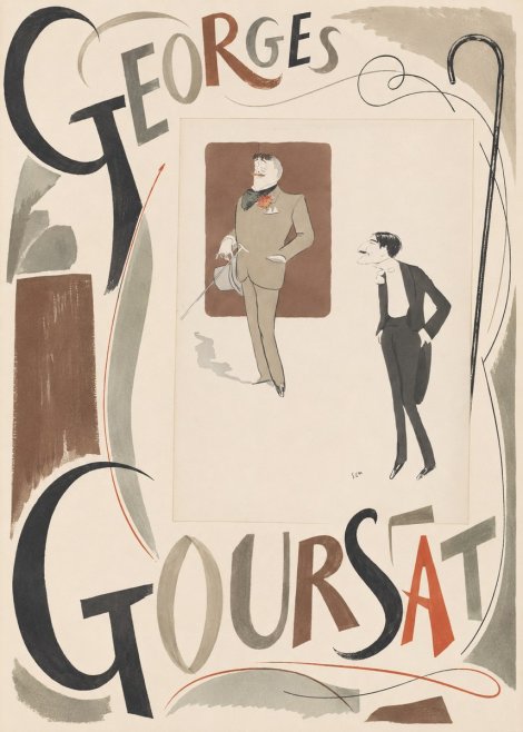 Georges Goursat Two Stylish Gentlemen No5 - Plakát