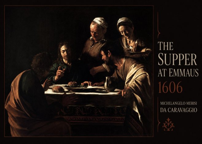 Michelangelo Merisi da Caravaggio The Supper at Emmaus II No5 - Plakát