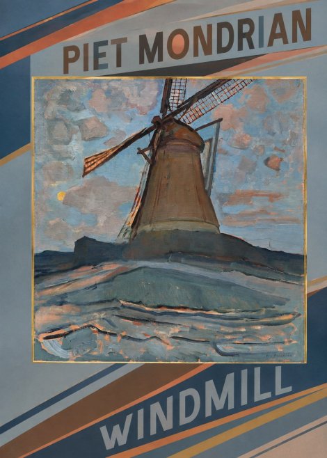 Piet Mondrian Windmill No3 - Plakát