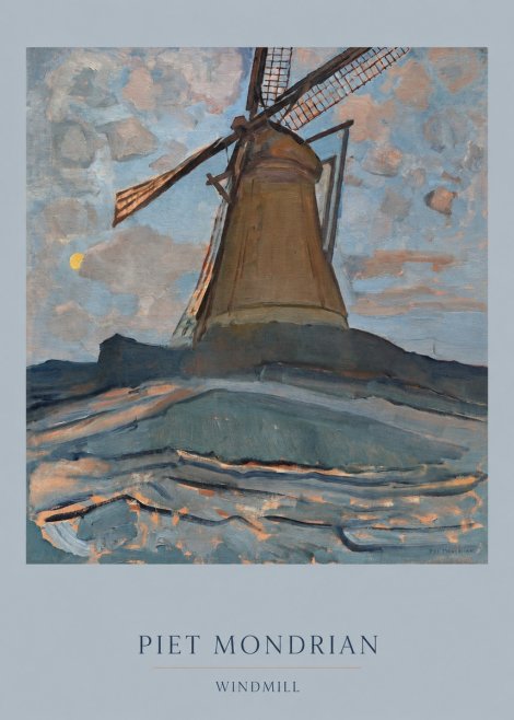 Piet Mondrian Windmill No6 - Plakát