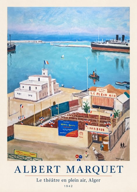 Albert Marquet Le Théâtre En Plein Air, Alger No5 - Plakát