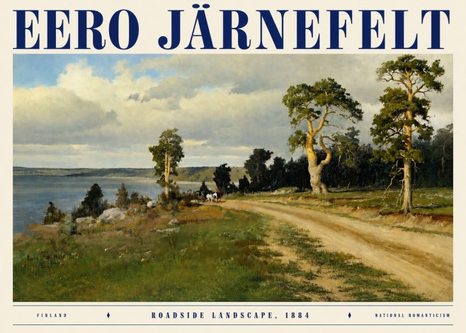 Eero Järnefelt Roadside Landscape, 1884 No3 - Plakát