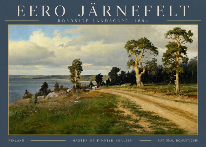 Eero Järnefelt Roadside Landscape, 1884 No4 - Plakát