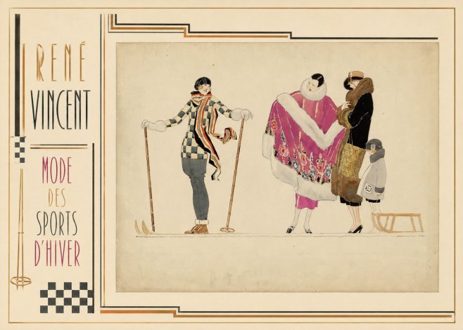 René Vincent Mode Des Sports D'hiver No2 - Plakát