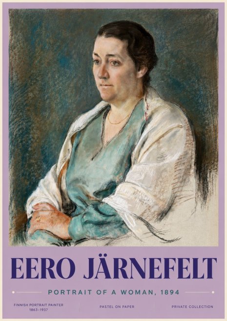 Eero Järnefelt Portrait of a Woman, 1894 No3 - Plakát