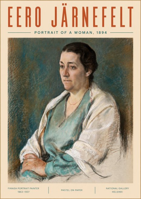 Eero Järnefelt Portrait of a Woman, 1894 No5 - Plakát