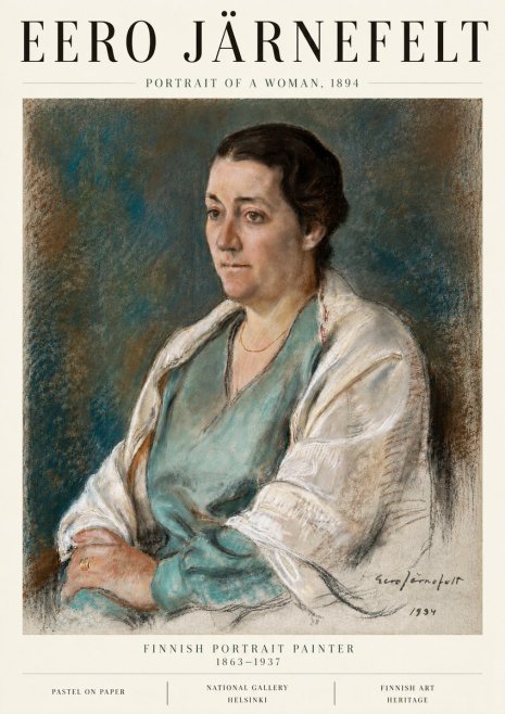 Eero Järnefelt Portrait of a Woman, 1894 No6 - Plakát