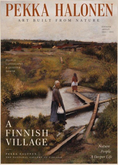 Pekka Halonen A Finnish Village No2 - Plakát