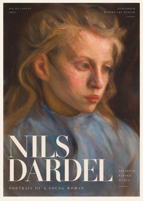 Nils Dardel Portrait of a Young Woman No6 - Plakát