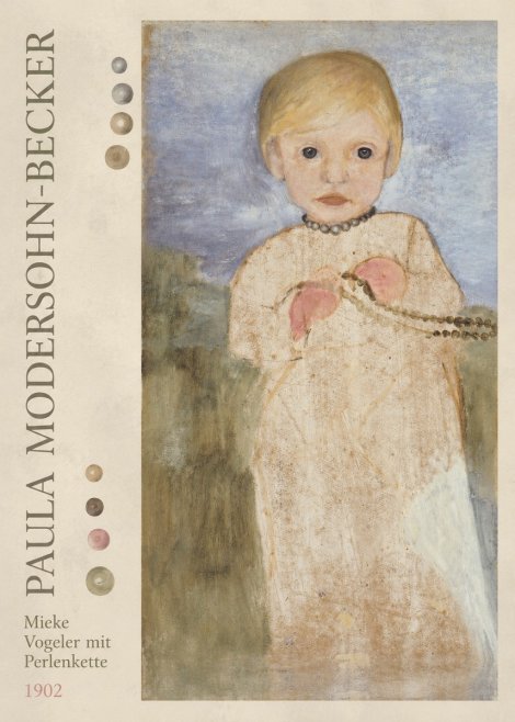 Paula Modersohn-Becker Mieke Vogeler Mit Perlenkette No3 - Plakát