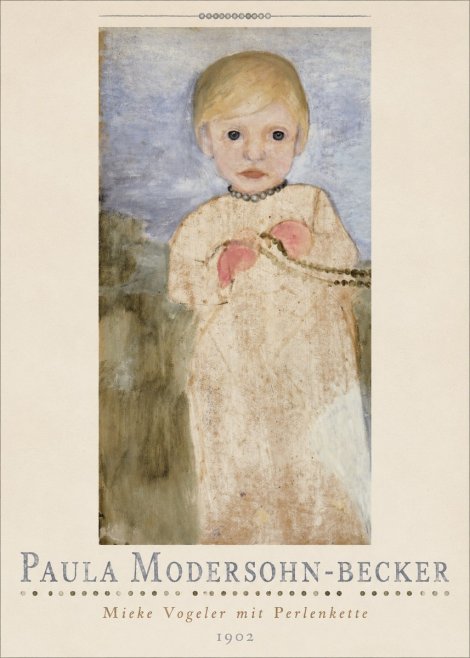 Paula Modersohn-Becker Mieke Vogeler Mit Perlenkette No4 - Plakát