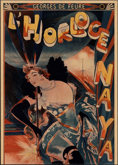 Georges de Feure L'horloge Naya No4 - Plakát