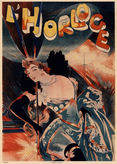 Georges de Feure L'horloge Naya No5 - Plakát
