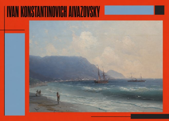 Ivan Konstantinovich Aivazovsky A Coastal View with Fishing Figures No2 - Plakát