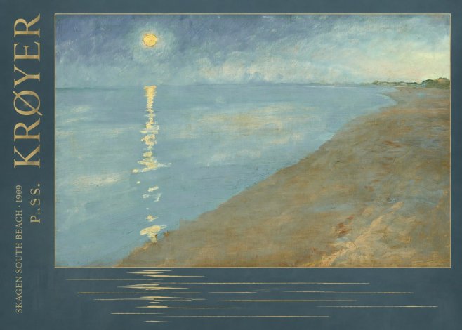 P.S. Krøyer Skagen South Beach · 1909 No5 - Plakát