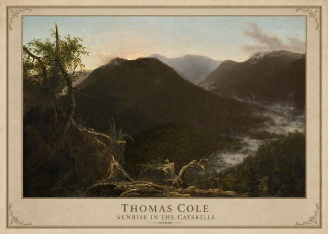 Thomas Cole Sunrise in the Catskills II No1 - Plakát