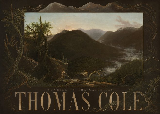 Thomas Cole Sunrise in the Catskills II No5 - Plakát